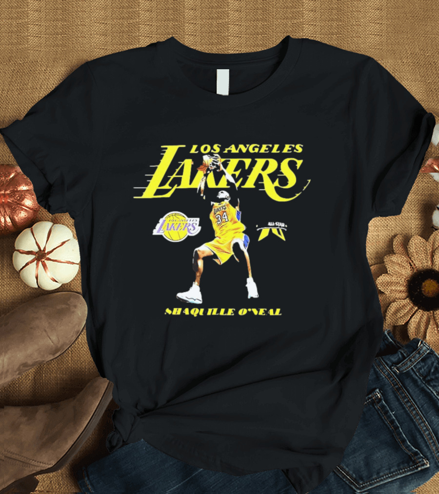 Los Angeles Lakers Shaquille O'Neal NBA 34 All Star T-Shirt