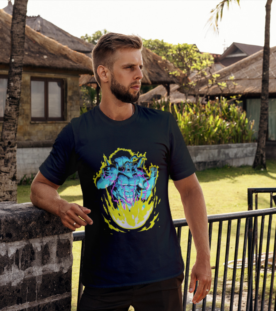 Starbarians Killgar Killgarian Rage Burst With Electric Energy T-Shirt