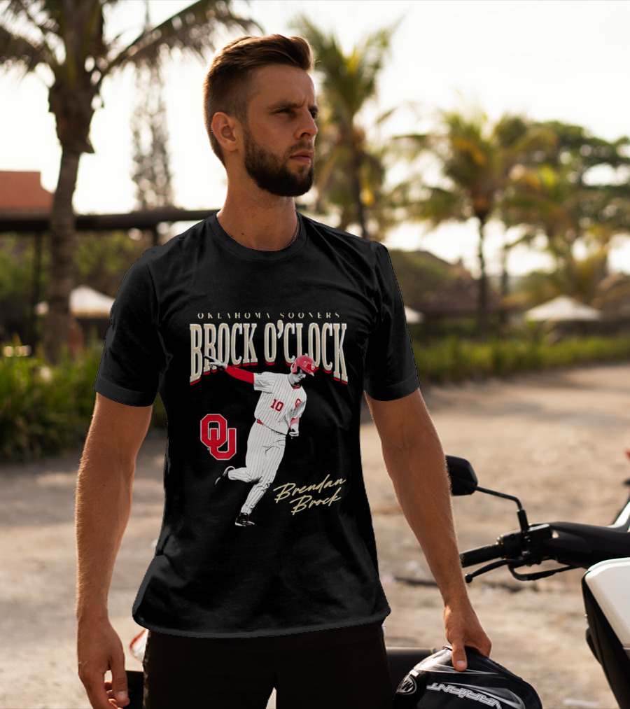 Brendan Brock Oklahoma Sooners Brock O' Baseball T-Shirt