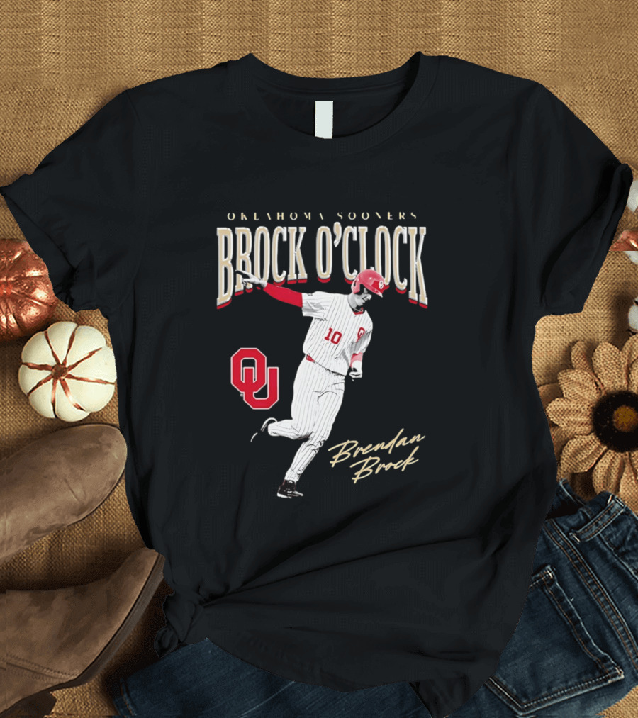 Brendan Brock Oklahoma Sooners Brock O' Baseball T-Shirt
