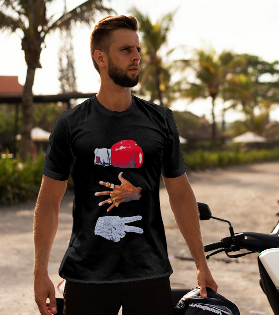 Michael Jordan MJ Jackson Michael Tyson Gloves T-Shirt
