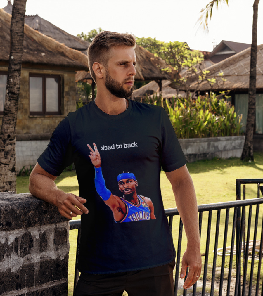 OKC Thunder SGA 2026 Back To Back MVP Shai Gilgeous Alexander T-Shirt