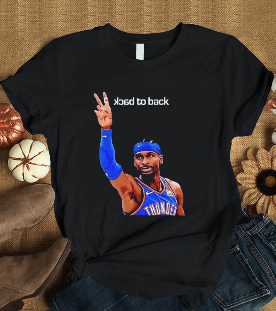 OKC Thunder SGA 2026 Back To Back MVP Shai Gilgeous Alexander T-Shirt