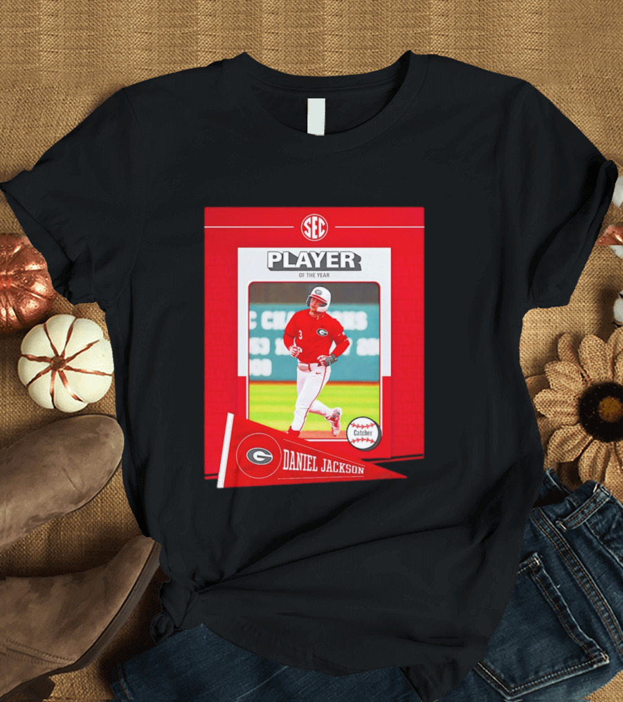 SEC Player Of The Year Daniel Jackson Catcher Georgia 2026 T-Shirt