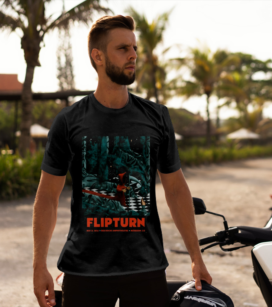 FlipTurn May 21 2026 Red Rocks Amphitheatre Morrison CO T-Shirt