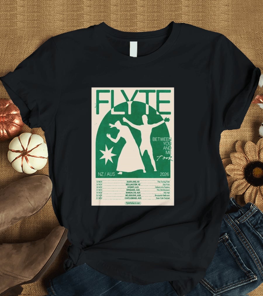 Flyte Between You And Me Tour NZ AUS 2026 T-Shirt