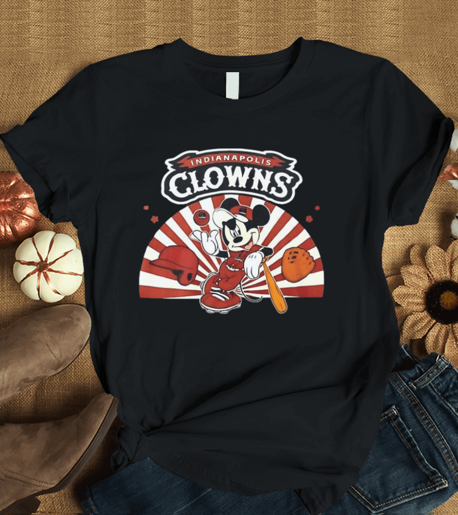 Indianapolis Clowns Mickey Mouse Baseball 2026 Vintage Style Sports Team T-Shirt