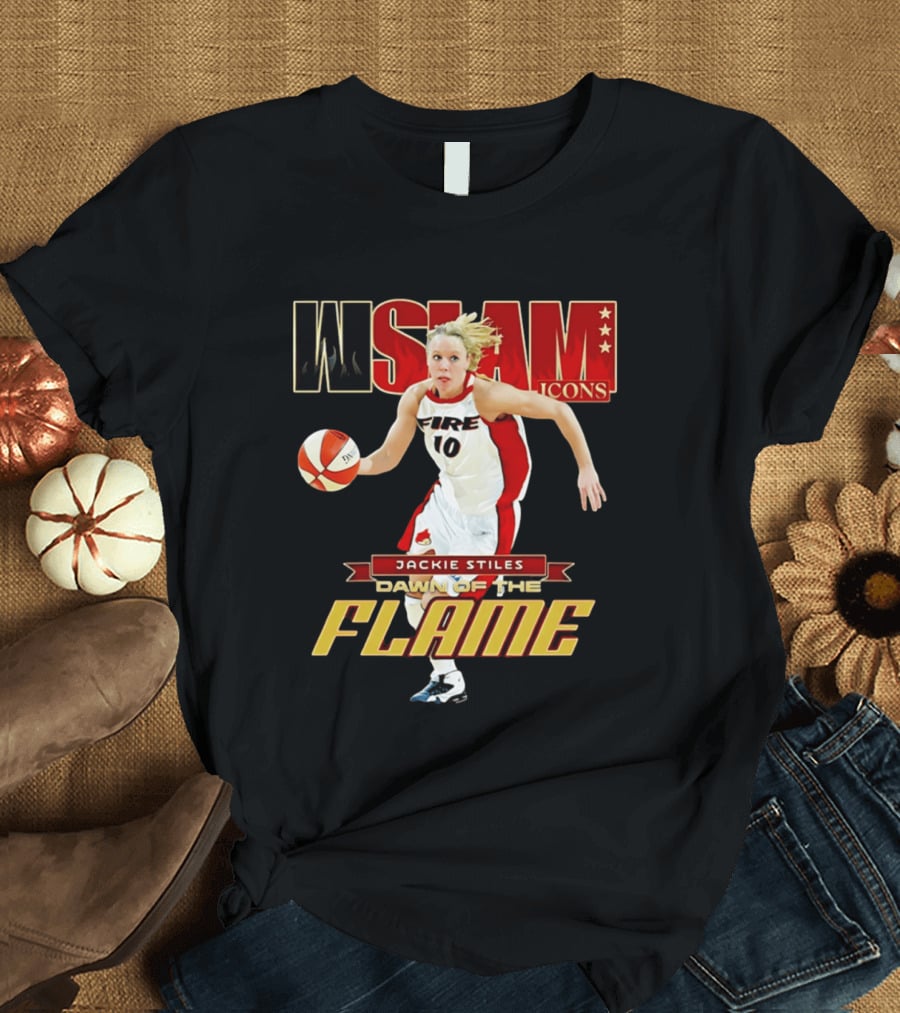 WSlam Icons Jackie Stiles Fire Dawn Of The Flame T-Shirt