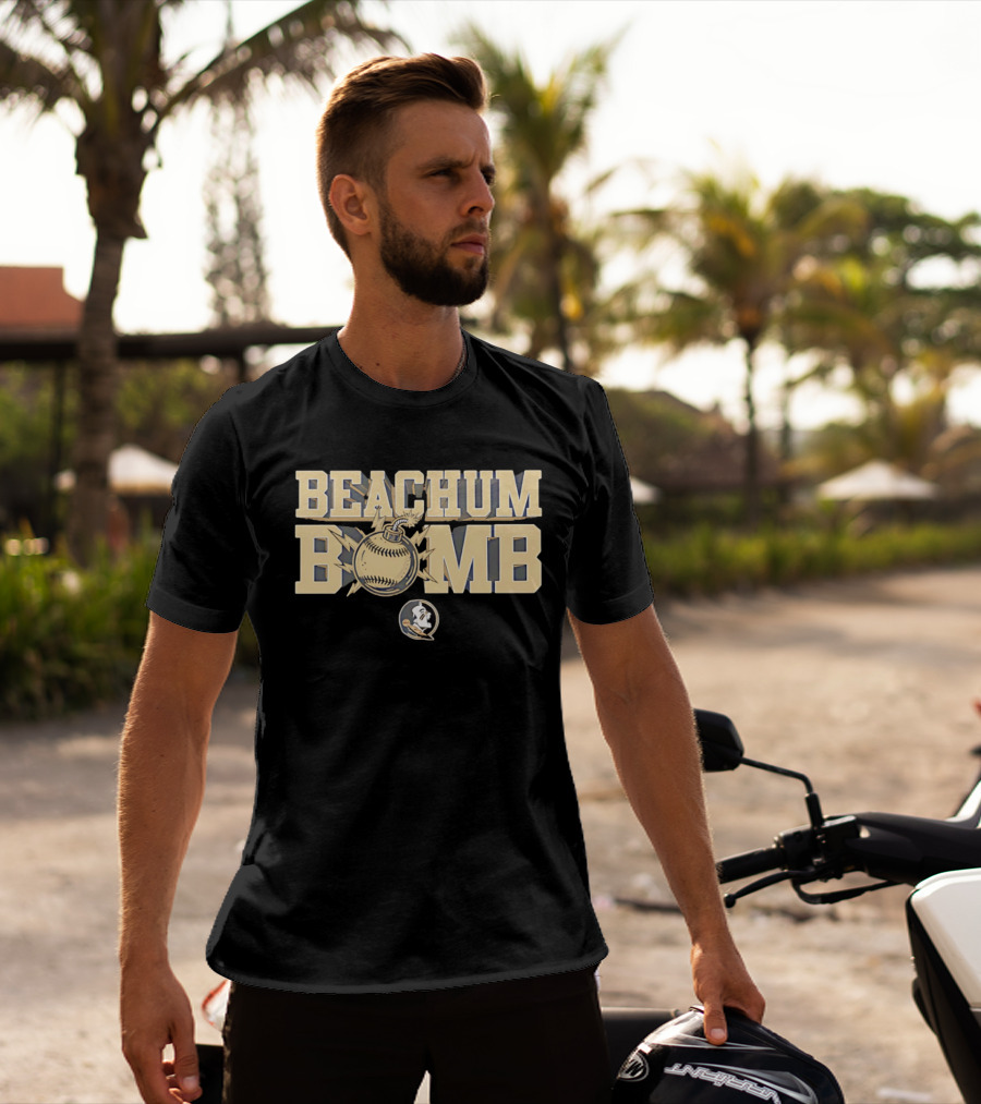 Beachum Bomb Baseball With Florida State Seminole T-Shirt