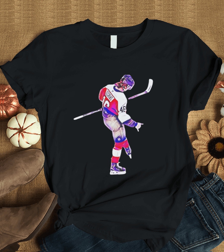 Trevor Zegras 46 Anaheim Ducks Hockey Celebration T-Shirt