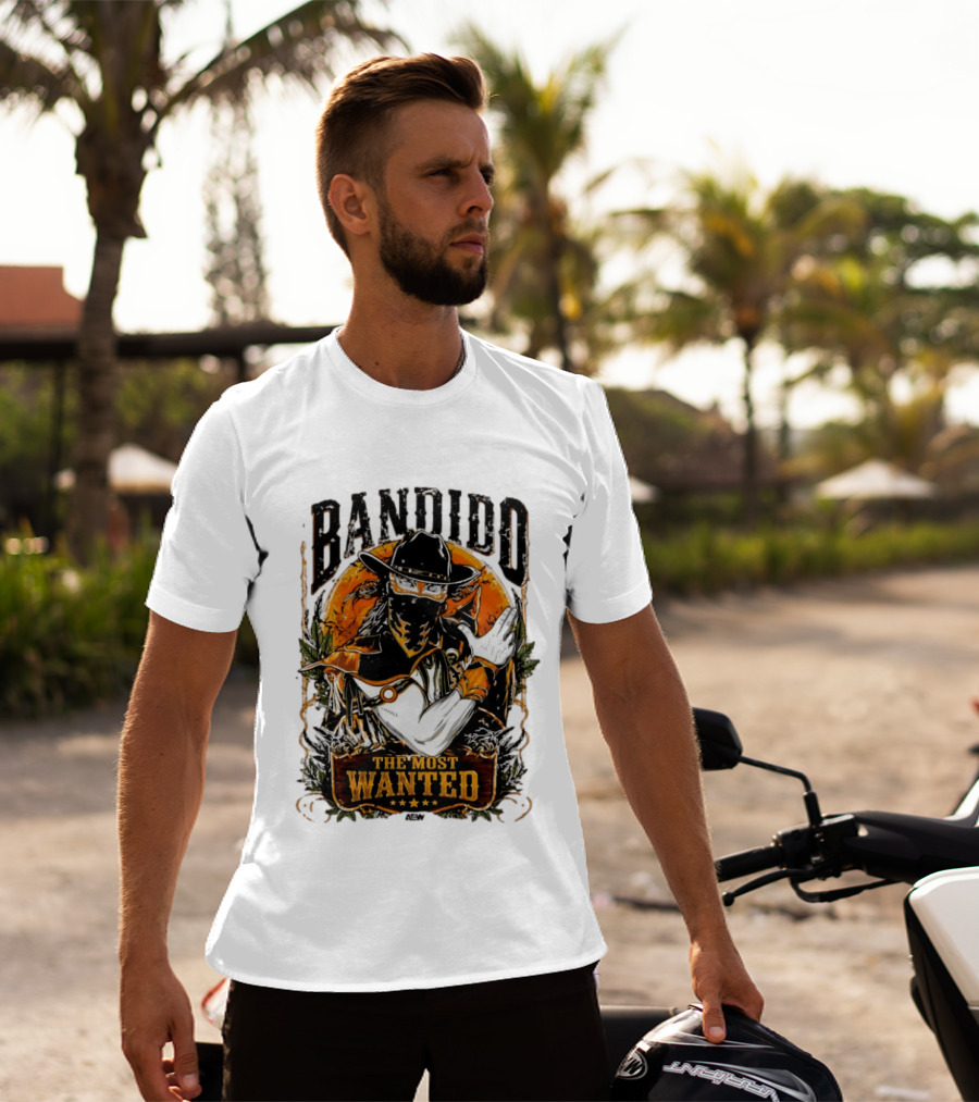 Bandido El Más Buscado The Most Wanted Cowboy Outlaw Western T-Shirt