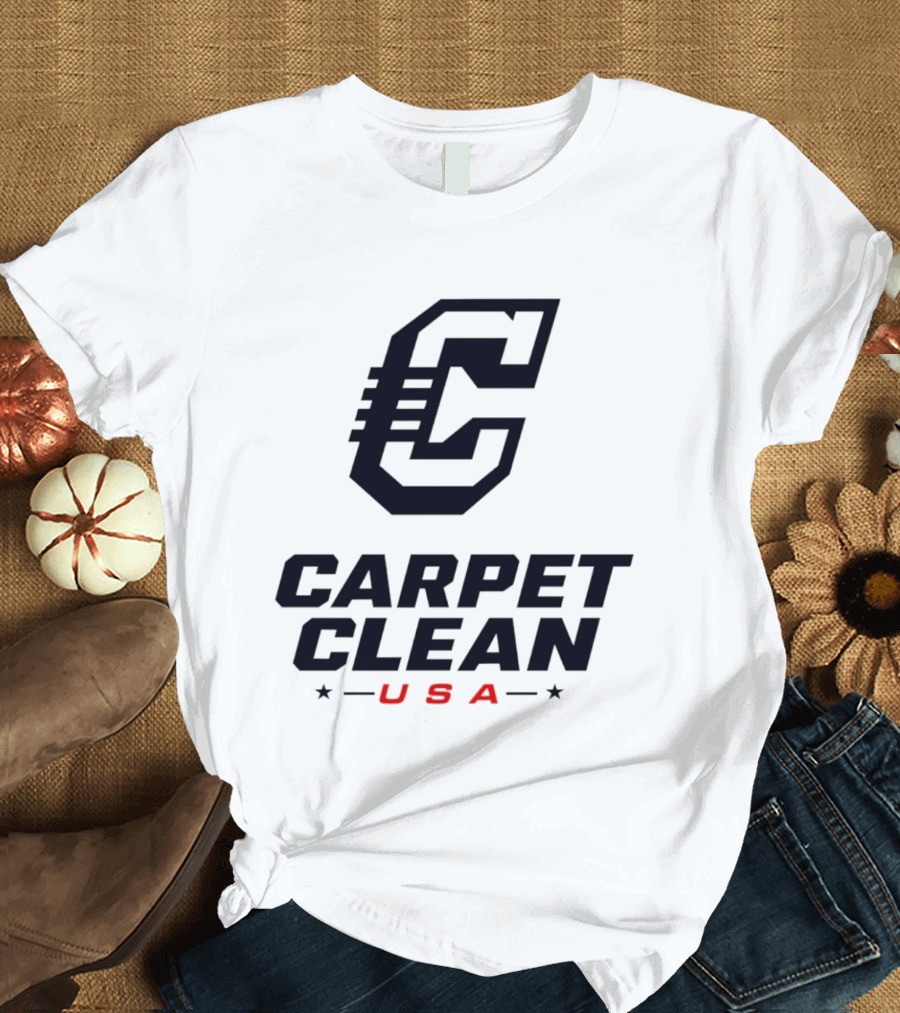 Carpet Clean USA C Logo Bold Lettering T-Shirt
