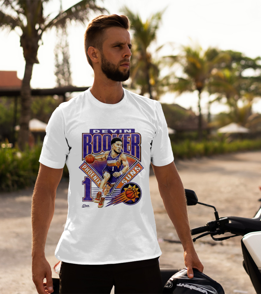 Devin Booker Phoenix Suns Basketball Number 1 Jersey T-Shirt