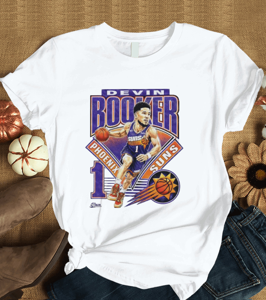 Devin Booker Phoenix Suns Basketball Number 1 Jersey T-Shirt