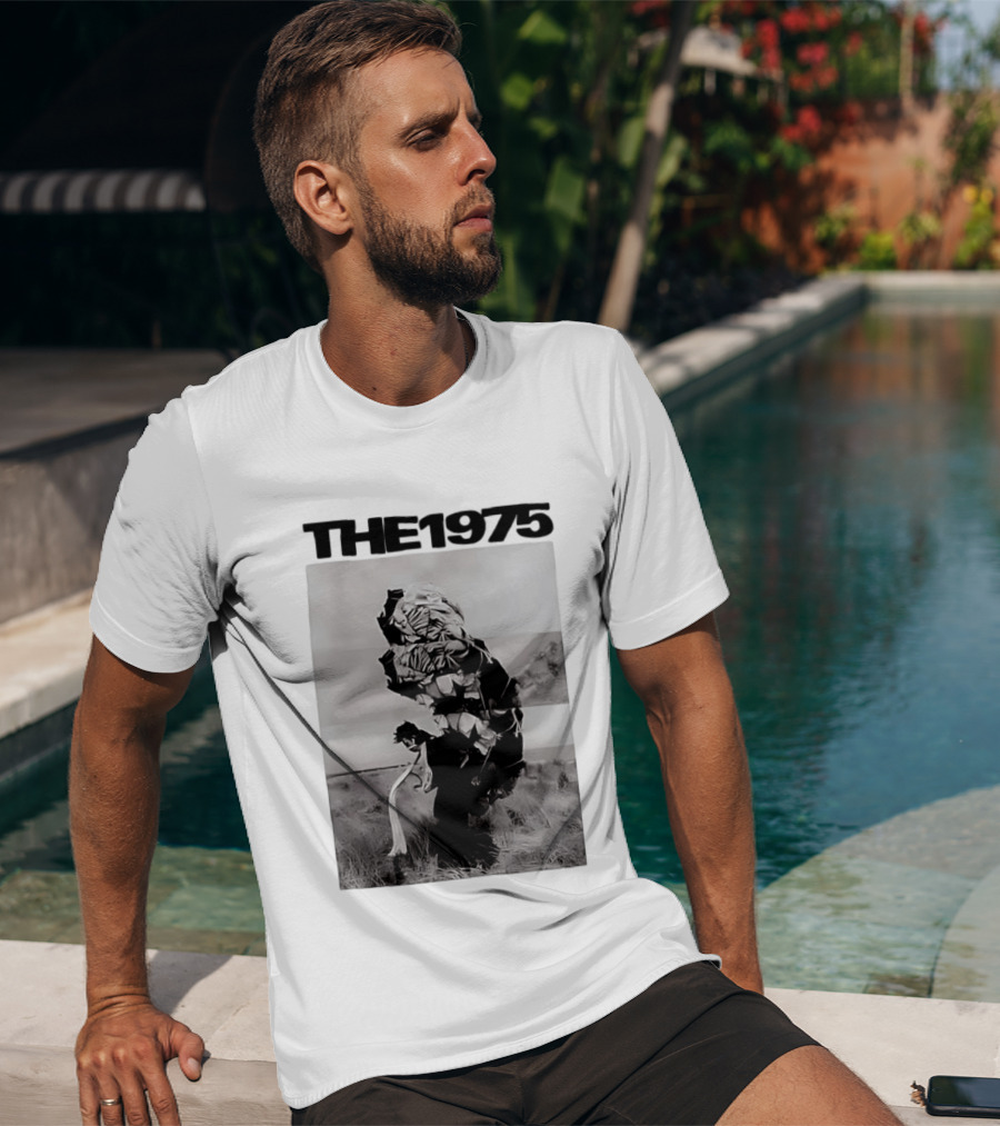 The 1975 Abstract Monochrome Figure And Floral Compilation T-Shirt