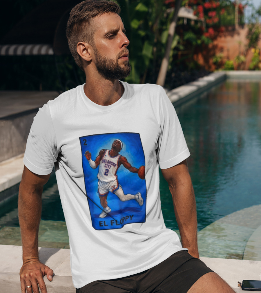 Shai Gilgeous Alexander Oklahoma City 2 El Floppy Basketball T-Shirt