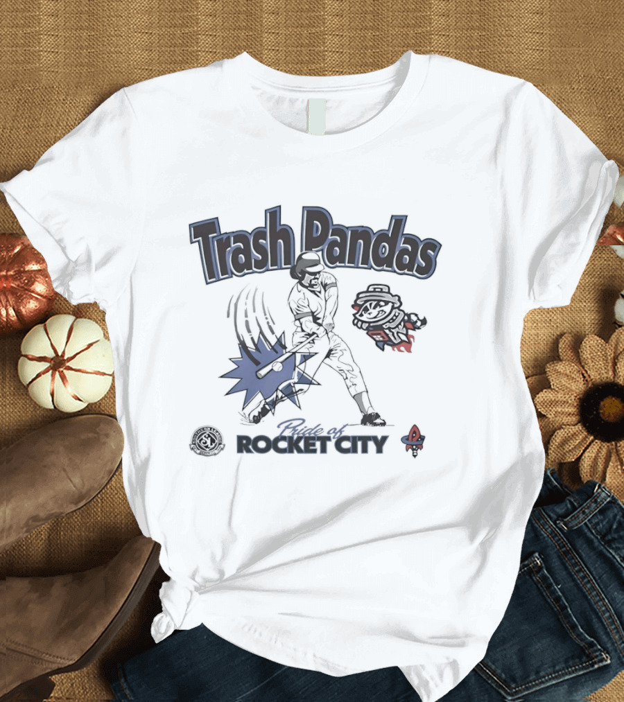 Trash Pandas Pride Of Rocket City Southern League Baseball Batter T-Shirt