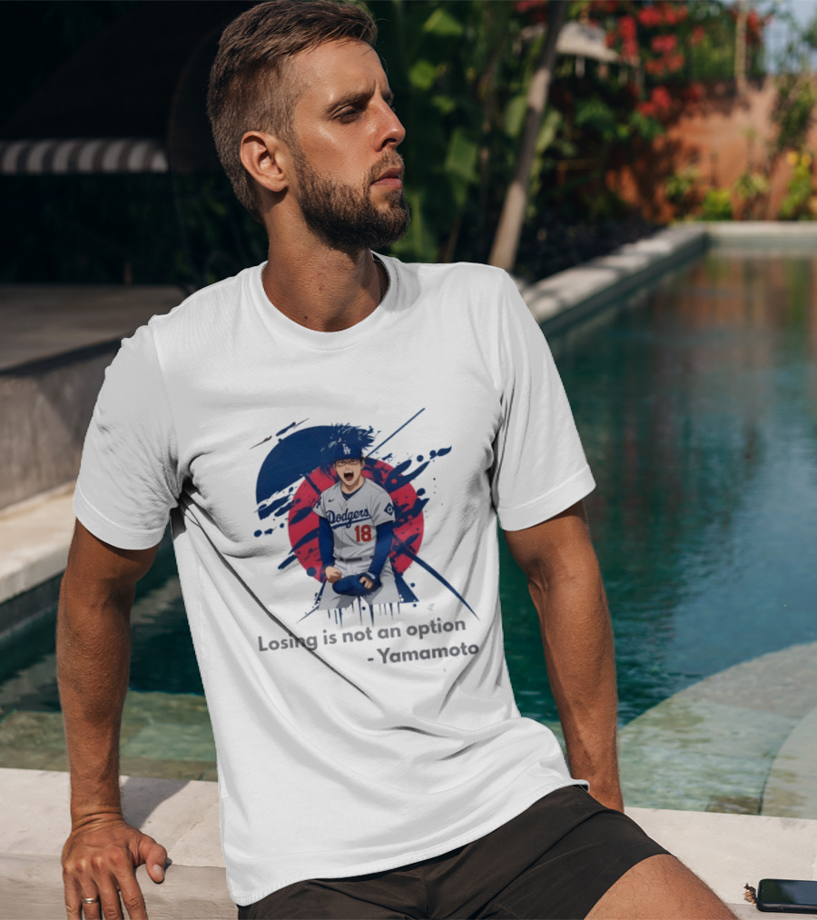 Yoshinobu Yamamoto Dodgers Anime Style Los Angeles Baseball Winning Mindset T-Shirt