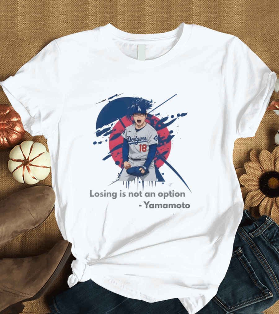 Yoshinobu Yamamoto Dodgers Anime Style Los Angeles Baseball Winning Mindset T-Shirt