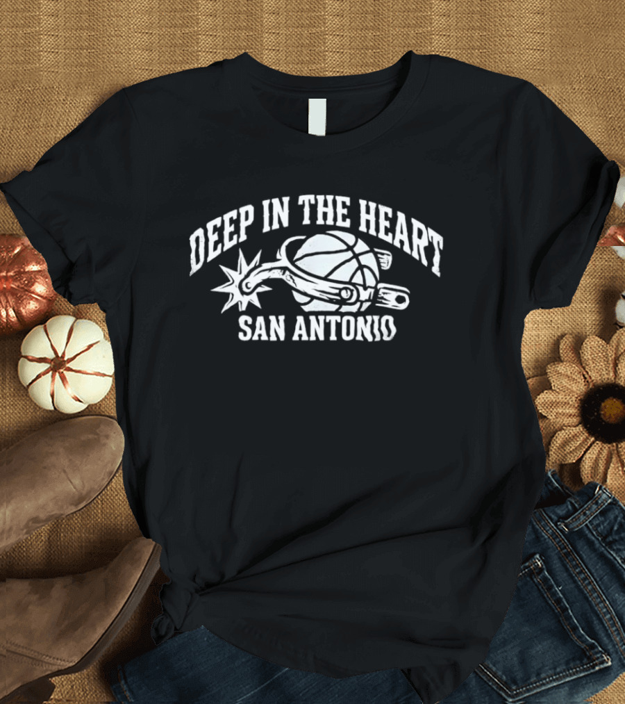 San Antonio Deep In The Heart Spurs Basketball T-Shirt