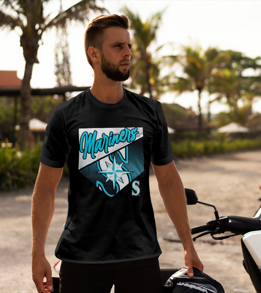 Mariners Compass Baseball Seattle Mariners T-Shirt