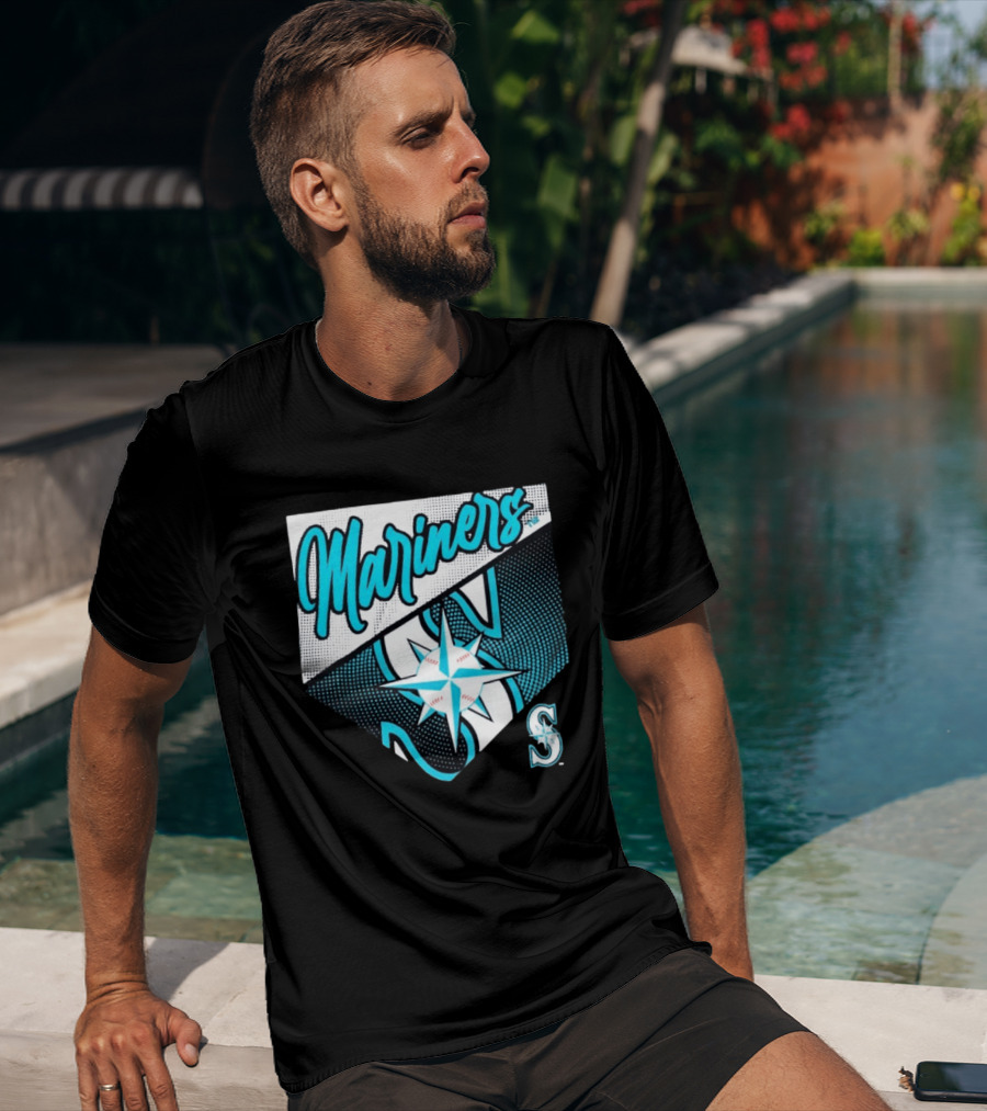 Mariners Compass Baseball Seattle Mariners T-Shirt