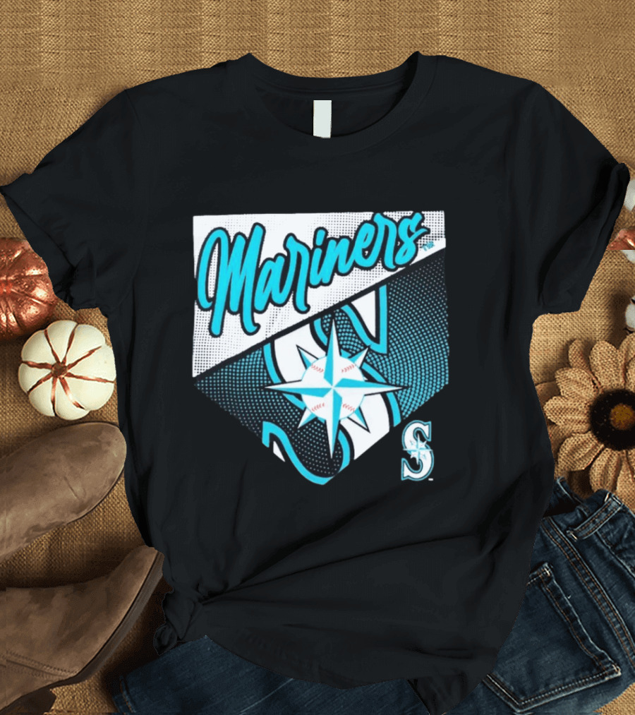 Mariners Compass Baseball Seattle Mariners T-Shirt