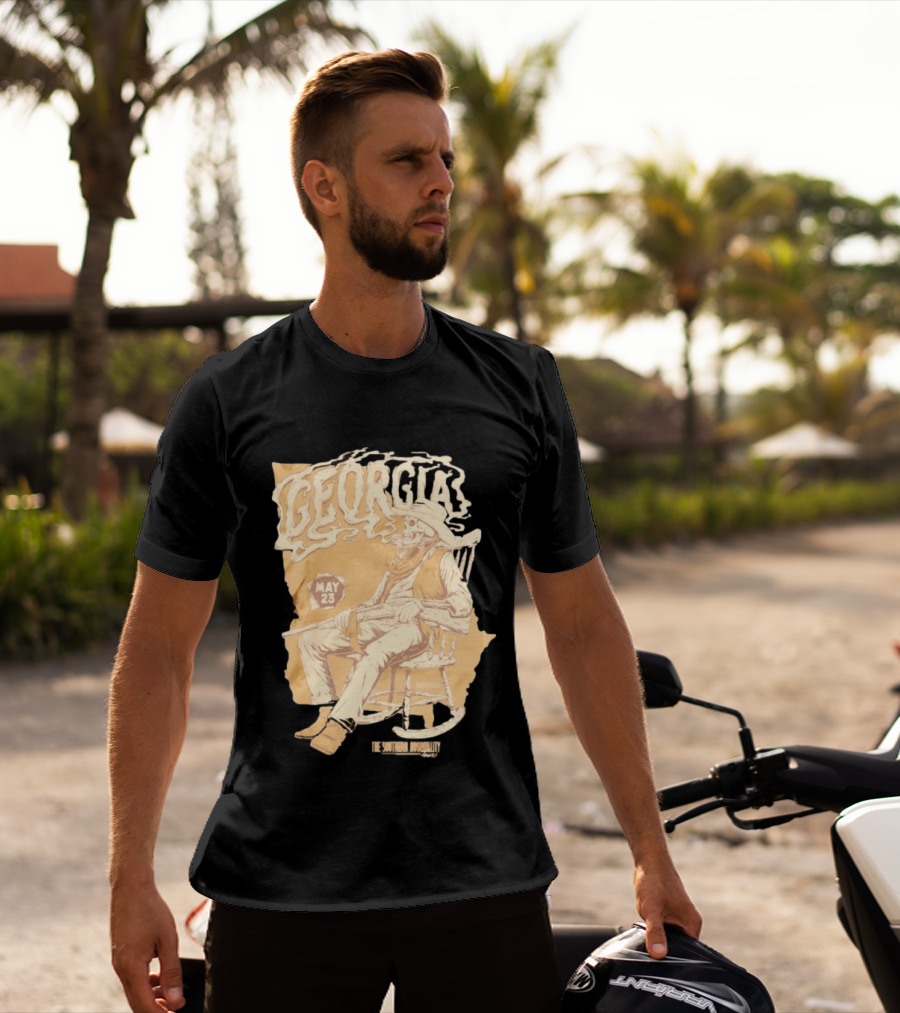 Georgia Skeleton Cowboy Southern Hospitality Tour May 23 MMXXVI T-Shirt