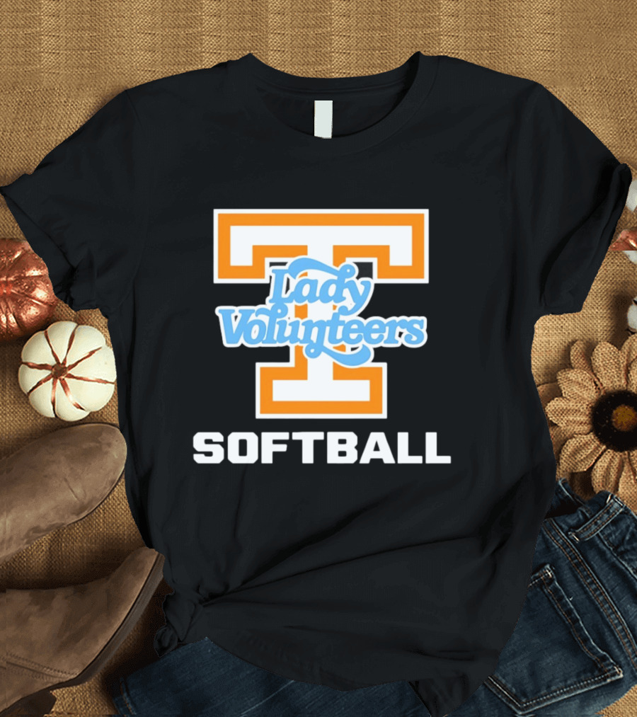 University Of Tennessee Lady Volunteers Orange Softball Team T-Shirt