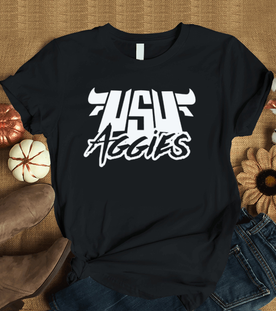 USU Aggies Horned Utah State University T-Shirt