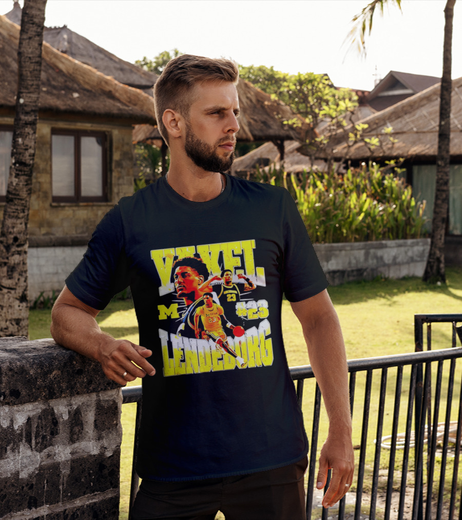 Yaxel Lendeborg #23 Michigan Wolverines Basketball M Player T-Shirt