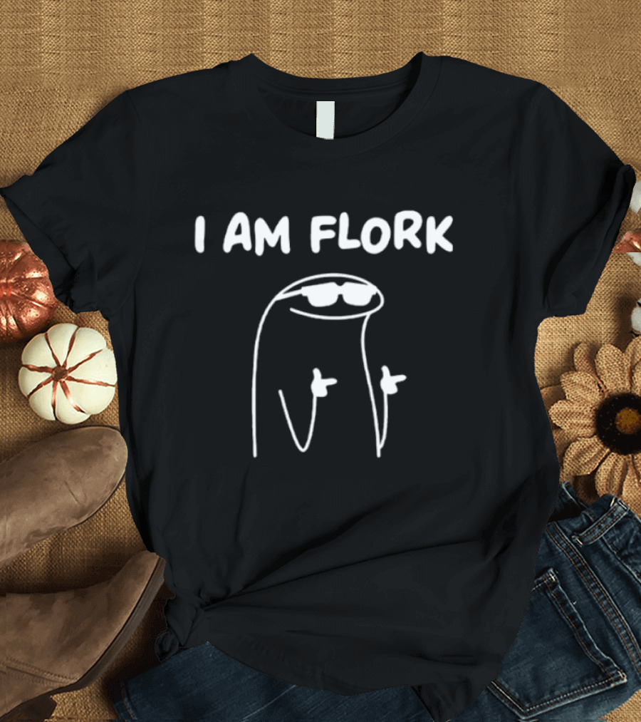 I Am Flork Meme Sunglasses Gesture T-Shirt