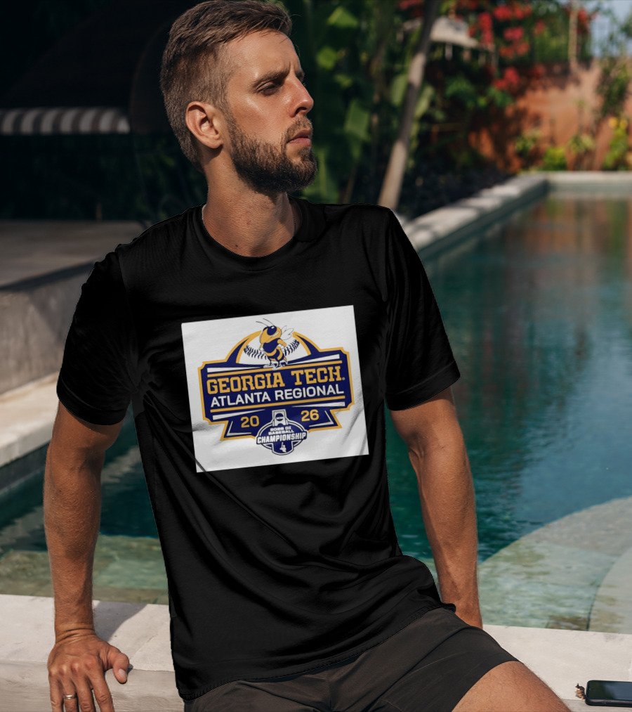Georgia Tech Yellow Jackets Atlanta Regional 2026 NCAA DI Baseball Championship T-Shirt