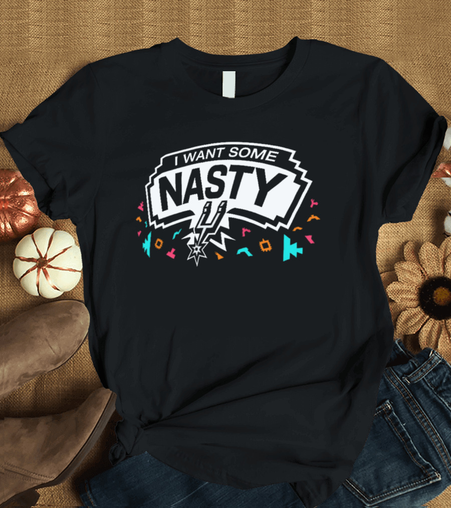 San Antonio Spurs I Want Some Nasty Fiesta Confetti T-Shirt