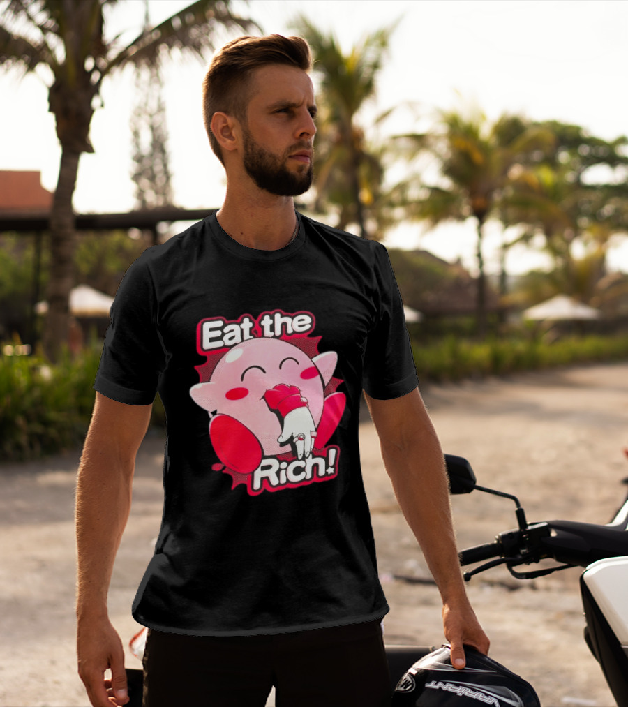 Kirby Eat The Rich Meme Video Game Character Trend T-Shirt