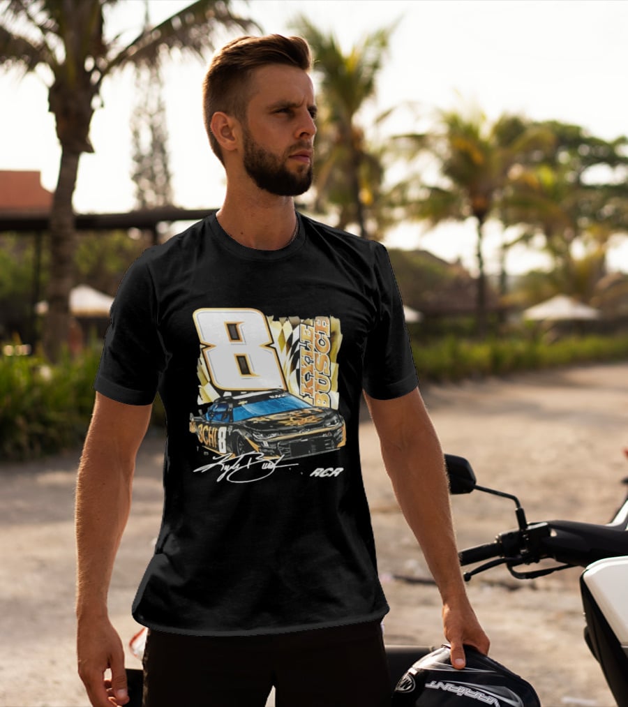 Kyle Busch 8 RCR NASCAR Race Car Signature T-Shirt