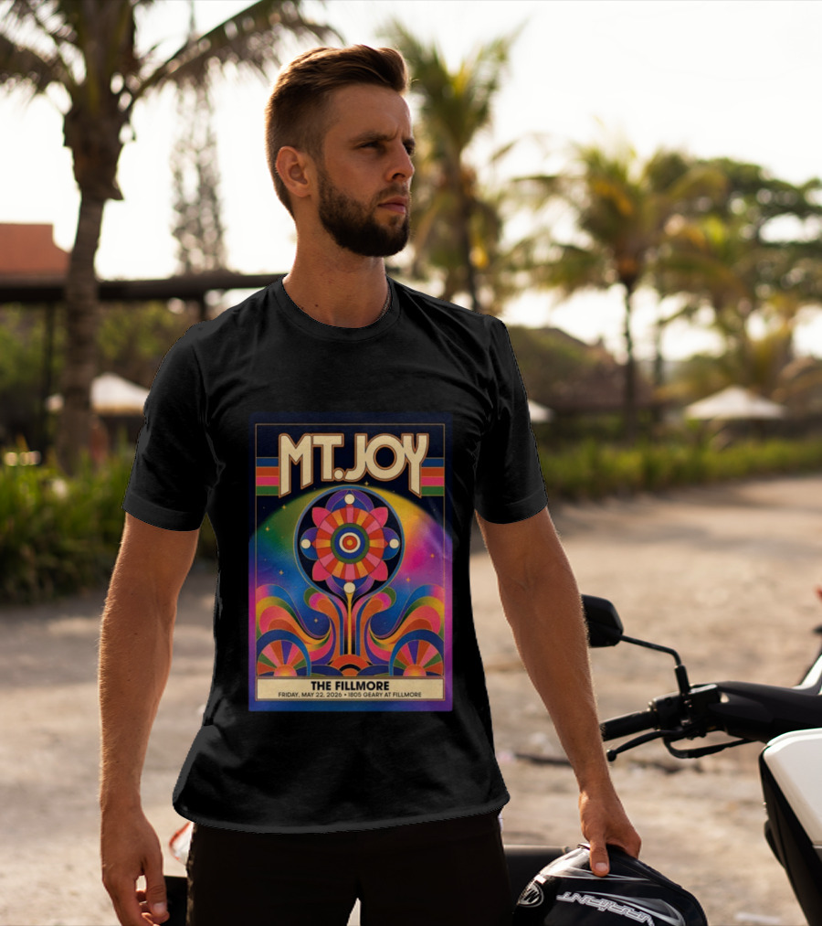 MT. Joy May 22 2026 The Fillmore 1805 Geary San Francisco Vintage Psychedelic T-Shirt