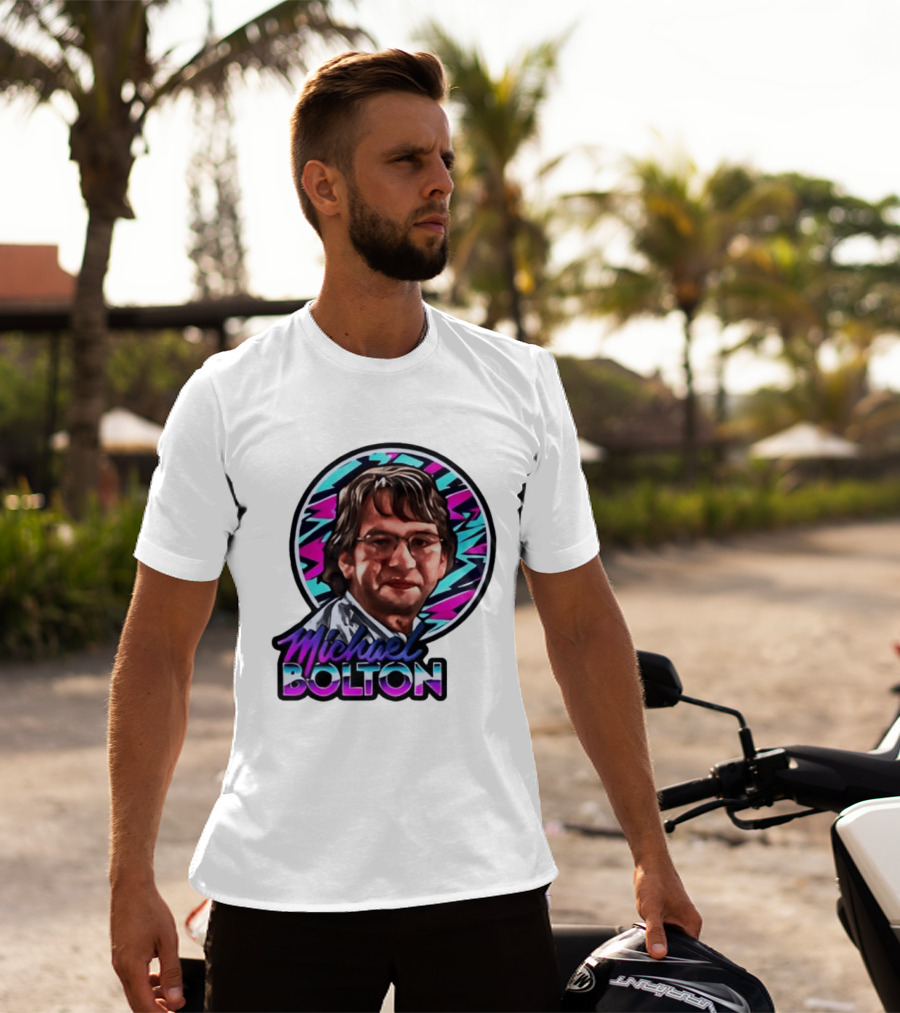Michael Bolton 80s Aesthetic Office Humor T-Shirt