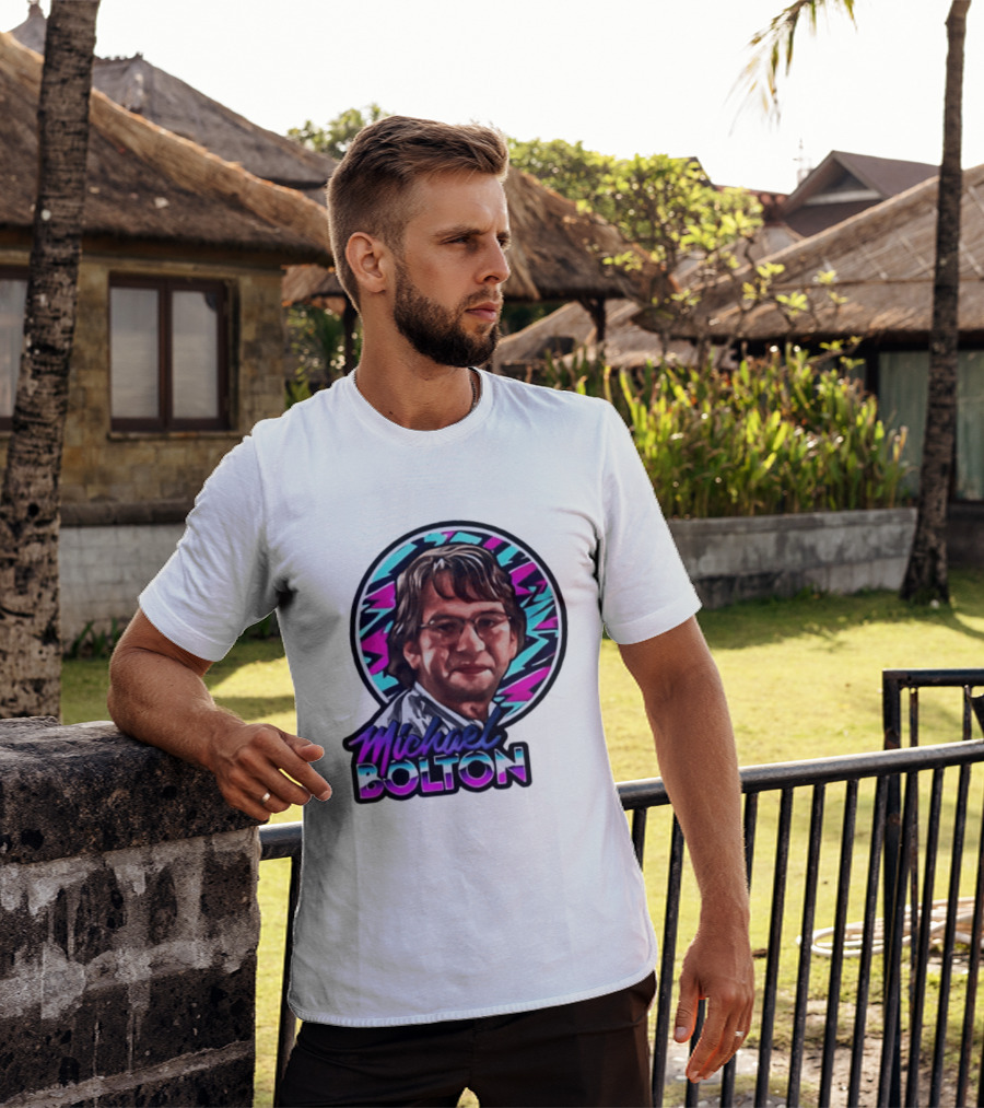 Michael Bolton 80s Aesthetic Office Humor T-Shirt