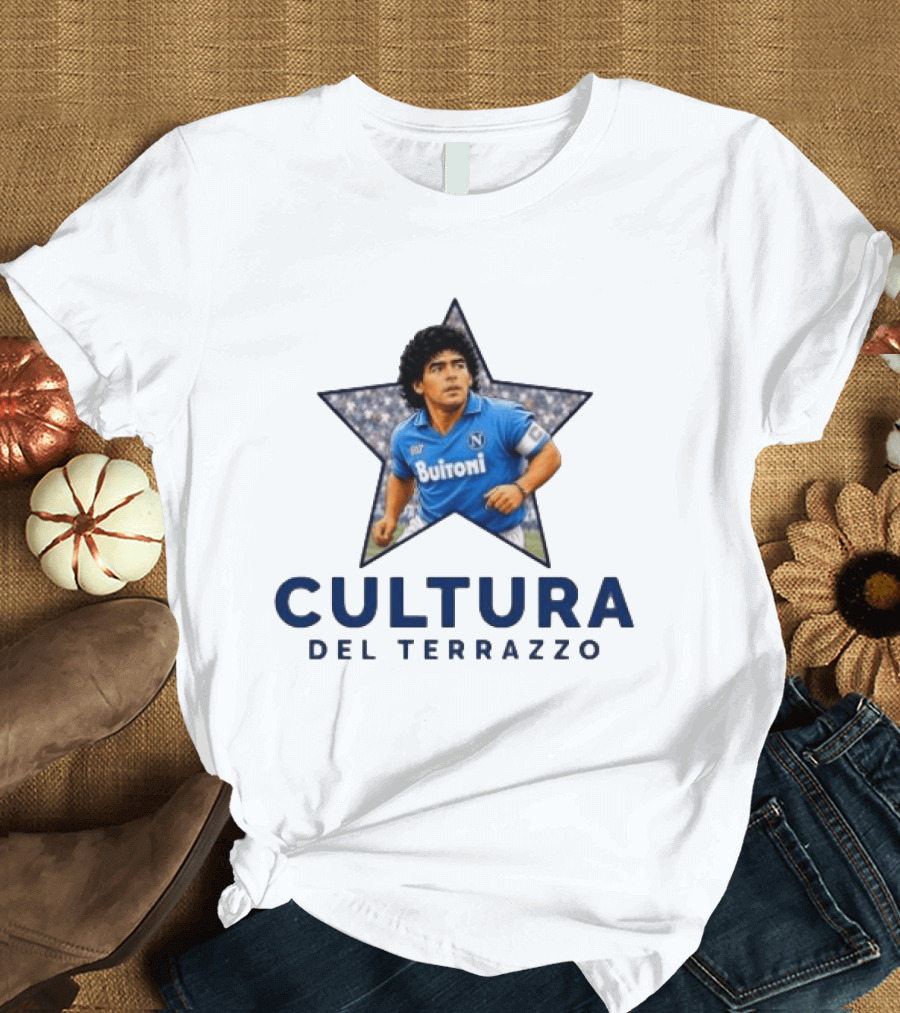 Diego Maradona Buitoni Napoli Cultura Del Terrazzo T-Shirt