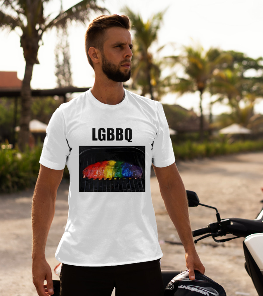 LGBBQ Rainbow Ribs LGBTQ BBQ T-Shirt