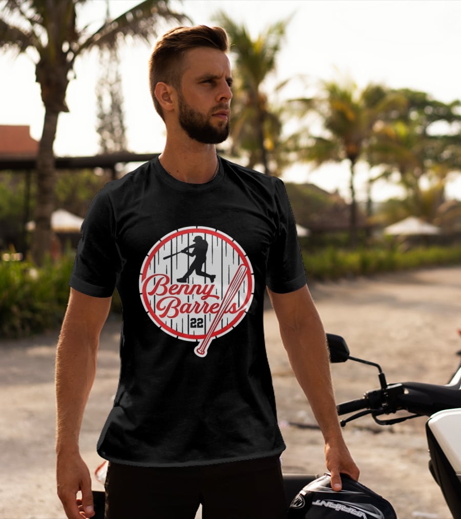 Benny Barrels New York Yankees 22 Baseball T-Shirt