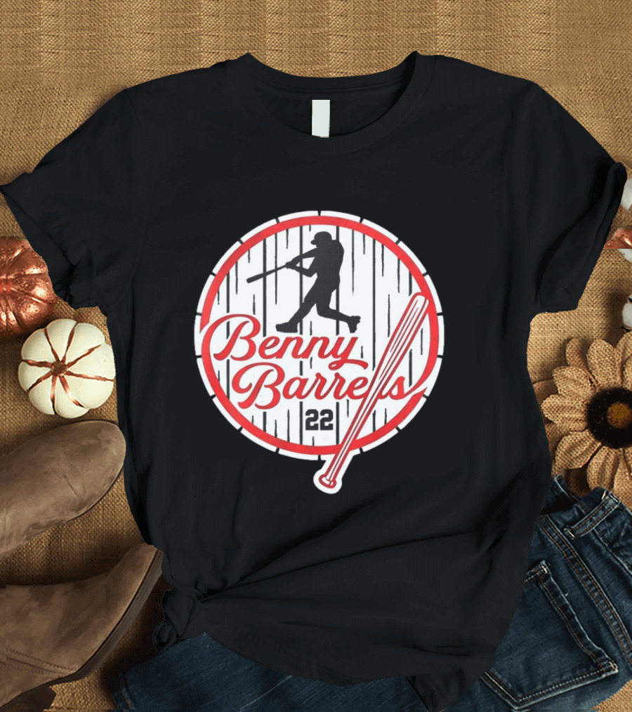Benny Barrels New York Yankees 22 Baseball T-Shirt