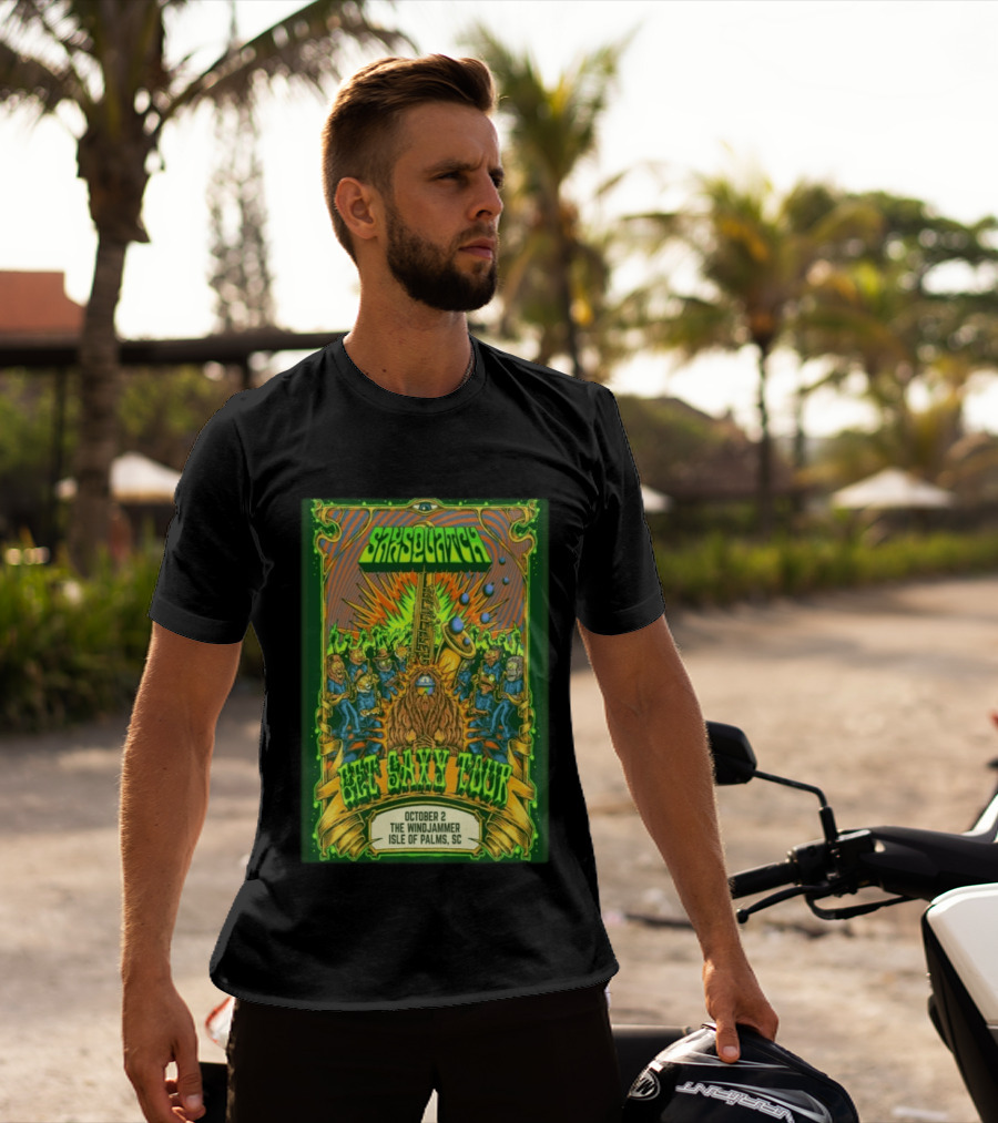 Saxsquatch Get Saxy Tour The Windjammer Isle Of Palms SC October 2 2026 T-Shirt