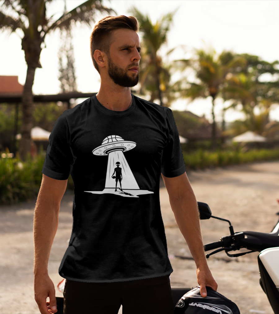 Victor Wembanyama Spurs UFO Alien Encounter T-Shirt