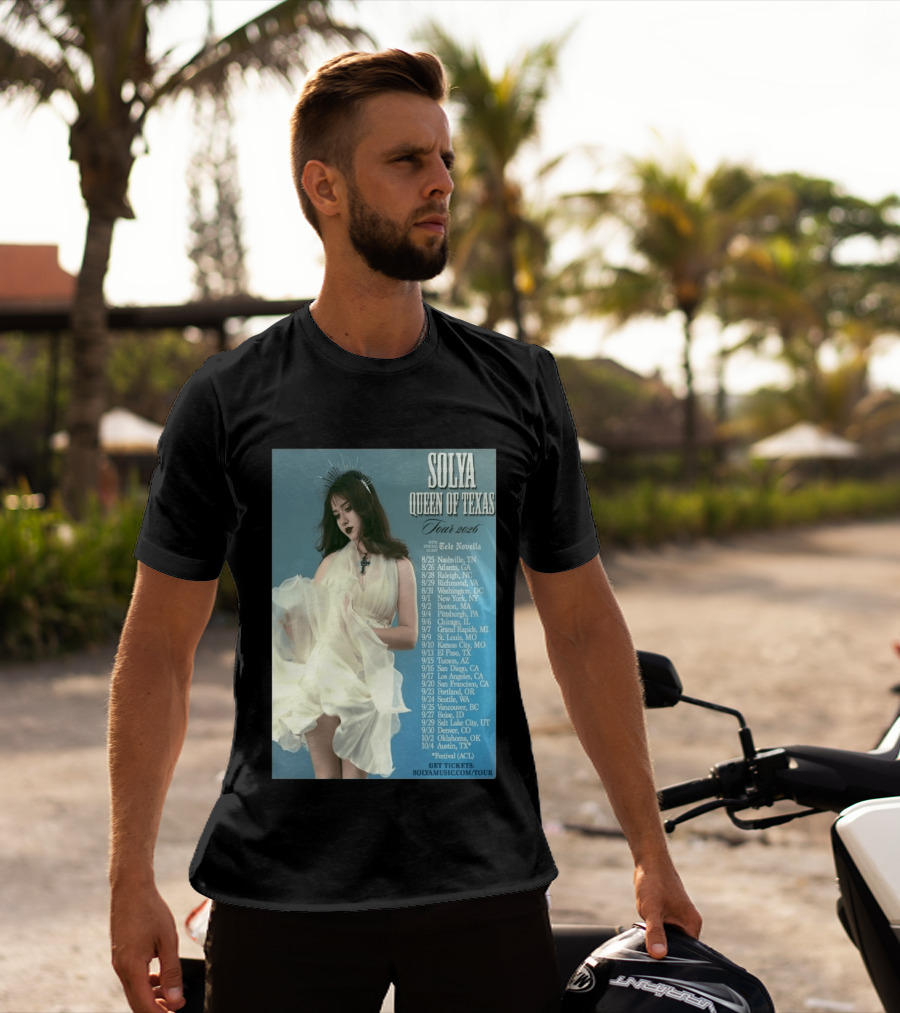 Solya Queen Of Texas Tour 2026 With Special Guest Tele Novella T-Shirt