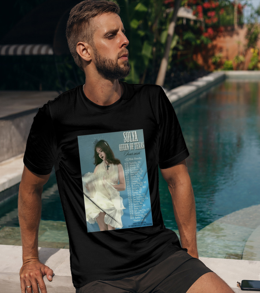 Solya Queen Of Texas Tour 2026 With Special Guest Tele Novella T-Shirt