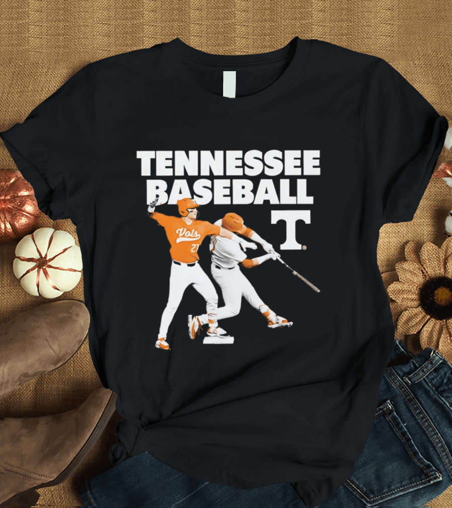 Tennessee Volunteers Baseball Vols Number 27 T-Shirt