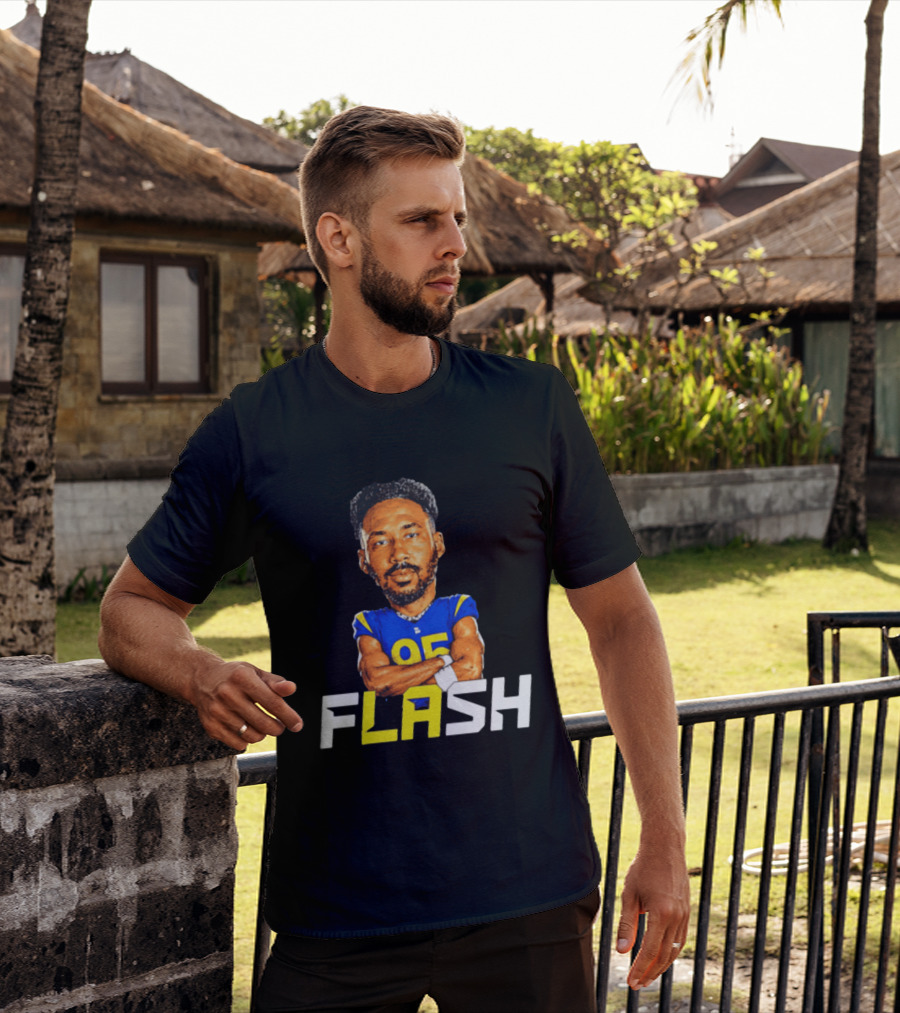 Los Angeles Rams Flash 95 Poona Ford T-Shirt