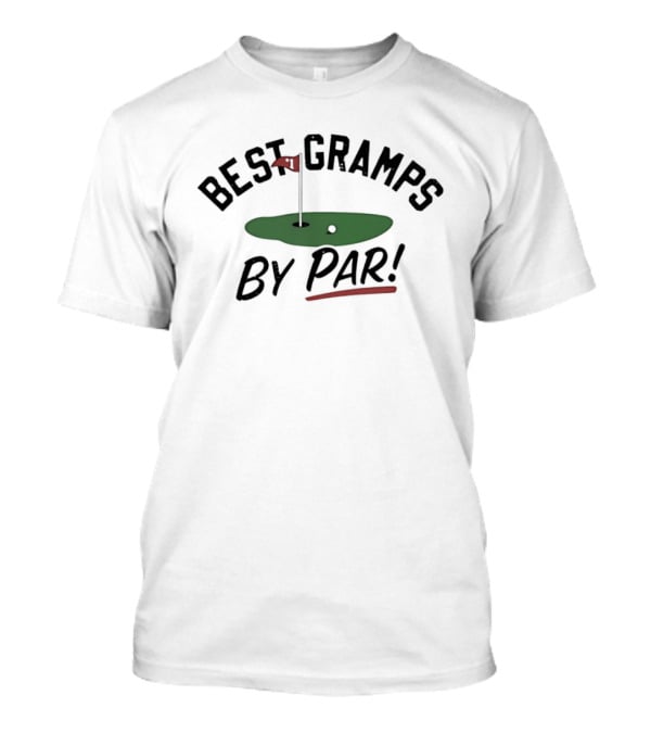 Best Gramps By Par Golf Course Flag T-Shirt